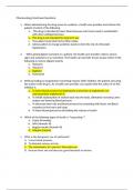 Pharmacology Final Exam Questions (Gannon university)