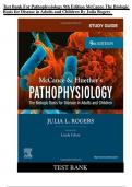 Test Bank For Pathophysiology 9th Edition McCance The Biologic Basis for Disease in Adults and Children By Julia Rogers | 2023/2024| 9780323789882 |Chapter 1- 50 | Complete Questions and Answers A+