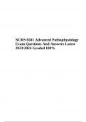 NURS 6501 Advanced Pathophysiology, Midterm Exam Questions And Answers Latest 2023/2024 (Score A+)