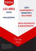 LJU4801 -"2024" SEMESTER 1 - ASSIGNMENT 2 - (Due 25th March) WITH FOOTNOTES & BIBLIOGRAPHY!!