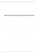 NHS Pathways DLP Questions and Answers