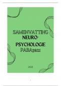 Samenvatting Neuropsychologie 2023