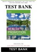 Health Promotion Throughout The Life Span 9th Edition Edelman TEST BANK (Chapter 1-25) with Rationales