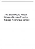 Test Bank Public Health Science Nursing Practice Savage Kub Grove sample.pdf