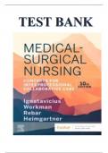 TEST BANK for Medical Surgical Nursing 10th Edition by Ignatavicius & Workman & Rebar & Heimgartner