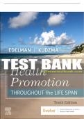 Test Bank For Health Promotion Throughout the Life Span, 10th - 2022 All Chapters - 9780323761406