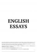 Consolidation de 107 essays d’anglais corrigées sur des sujets divers