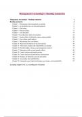 Summary Management and Cost Accounting -  Management Accounting 1 for Business (6012B0421Y)