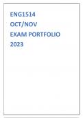 ENG1514 EXAM ANSWERS OCTOBER 2023