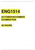 ENG1514 October/November Complete  Portfolio 2023