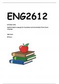 ENG2612 OCT/EXAM ANSWERS 2023