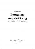 Complete Summary Language Acquisition 3