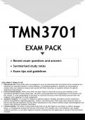 TMN3701 EXAM PACK 2023 - DISTINCTION GUARANTEED