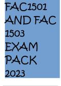 FAC1501 AND FAC1503 LATEST EXAM PACK 2023