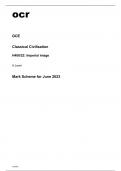 ocr A Level Classical Civilisation H408/22 June2023 Question Paper and Mark Scheme