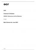 ocr A Level Classical Civilisation H408-34 June2023 Mark Scheme.