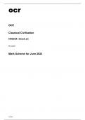 ocr A Level Classical Civilisation H408-24 June2023 Mark Scheme.