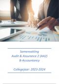 Samenvatting Audit & Assurance 2 (AA2) GAA + PAA + EEB + BUB