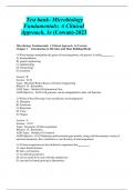 Test bank- Microbiology Fundamentals: A Clinical Approach, 3e (Cowan)-2023