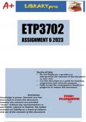 ETP3702 Assignment 6 Semester 2 2023