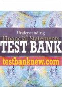 Test Bank For Understanding Financial Statements 11th Edition All Chapters - 9780133874037