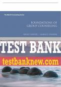 Test Bank For Foundations of Group Counseling 1st Edition All Chapters - 9780134844800
