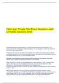 Helicopter Private Pilot Bundled Exam questions and answers 100% verified.