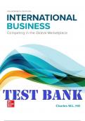 TEST BANK For International Business Competing in the Global Marketplace, 14th Edition By Charles Hill.