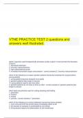  VTNE PRACTICE TEST 2 questions and answers well illustrated.