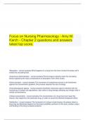   Focus on Nursing Pharmacology - Amy M. Karch - Chapter 2 questions and answers latest top score.