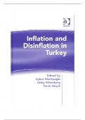 Inflation and Disinflation in Turkey Latest Verified Review 2023 Practice Questions and Answers for Exam Preparation, 100% Correct with Explanations, Highly Recommended, Download to Score A+