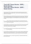 Tina's IDC Theory Review - (RDP) - Needs Sorting 2023 passed