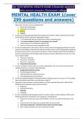 Nur 2459 MENTAL HEALTH EXAM 1 Recently updated with correct answers /Ramussen college Nur 2459 MENTAL HEALTH EXAM 1 Recently updated with correct answers /Ramussen college Nur 2459 MENTAL HEALTH EXAM 1 Recently updated with correct answers /Ramussen colle