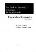 Test Bank for Essentials Of Economics 6th Edition by R. Glenn Hubbard, Anthony Patrick O'brien