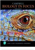 Test Bank For Campbell Biology in Focus, 3rd Edition Lisa A. Urry