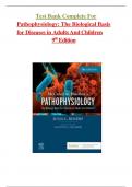 Test Bank For Understanding Pathophysiology 7th Edition & Test Bank For Pathophysiology 9th Edition McCance, Chapter 1-50