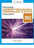 Understanding Current Procedural Terminology and HCPCS Coding Systems 2022 Edition 9th by Mary Jo Bowie Test Bank