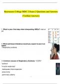 RASMUSSEN COLLEGE MDC 2 EXAM 2, LATEST STUDY BUNDLE PACK SOLUTION (VERIFIED)