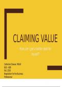 Session 4b Claiming Value - Hamilton Real Estate