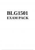 BLG1501 EXAM PACK 2023