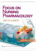 Test Bank Focus on Nursing Pharmacology. 6th Edition 