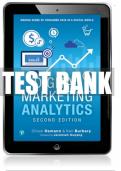 Test Bank For Digital Marketing Analytics: Making Sense of Consumer Data in a Digital World 2nd Edition All Chapters - 9780134998657