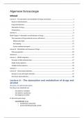 Samenvatting Algemene farmacologie - Rang & Dale's Pharmacology (BMW30405)