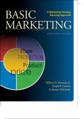 Basic Marketing A Marketing Strategy Planning Approach 19th Edition by Perreault  - Test Bank