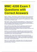 MMC 4208 Exam 1 Questions with Correct Answers 