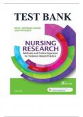 Exam (elaborations) SAFE MATERNITY & PEDIATRIC NURSING CARE 1st EDITION TEST BANK By Luanne Linnard-Palmer and Gloria Haile Coats Contents:  2 Exam (elaborations) TEST BANK FOR NURSING RESEARCH METHODS AND CRITICAL APPRAISAL FOR EVIDENCE-BASED PRACTICE 9T