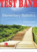 TEST BANK for Elementary Statistics: A Step by Step Approach 10th Edition Bluman Allan. ISBN 9781260547351 (Complete 14 Chapters)