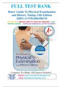 Test Banks Package Deal for Physical Examination: Seidel's Guide, Bates' Guide, Pediatric Physical Examination and, best Practices...100% rated and A  graded