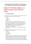 Chapter 03: Hereditary Influences on Health Promotion of the Child and Family   Test Bank for Wong's Nursing Care of Infants And Children 11th Edition by Hockenberry