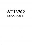 AUI3702 Exam Pack 2023 Latest exam questions and answers and summarized notes for exam preparation.